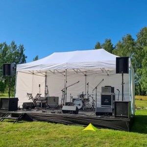 3x6 balta ātri saliekama