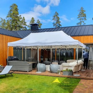 3x6 balta ātri saliekama