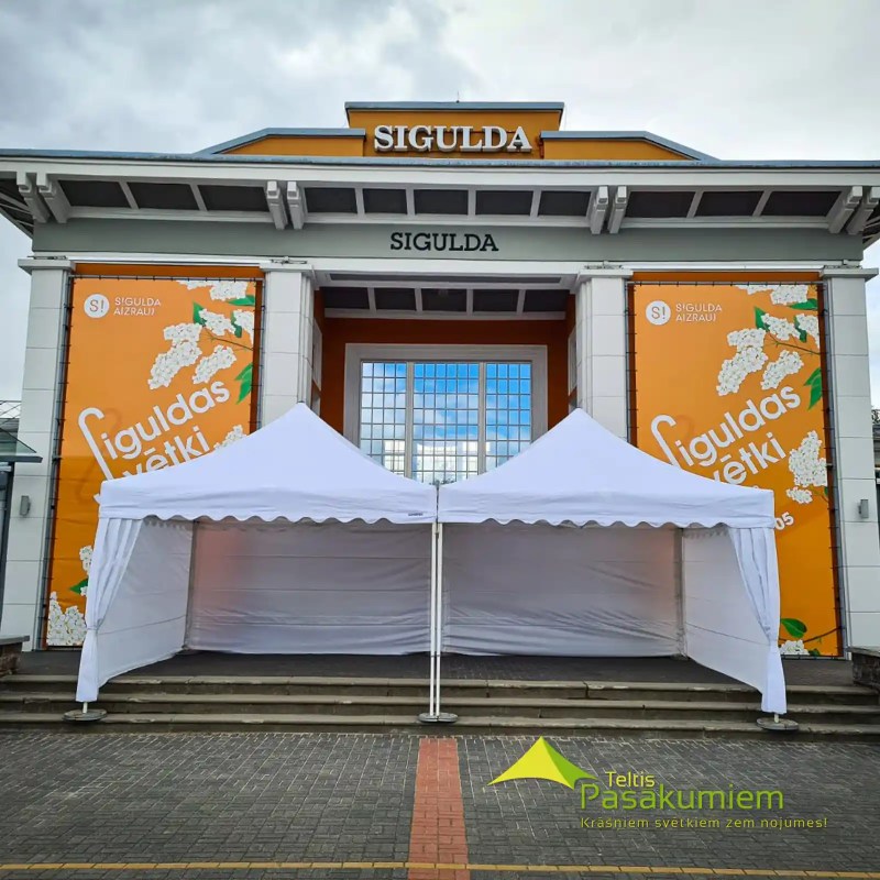 4x4 balta ātri saliekama