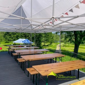 4x8 balta ātri saliekama