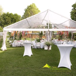 Caurspīdīgs angārs telts kāzas