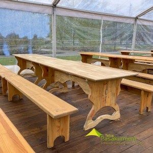 Masīvkoka galds 200cm