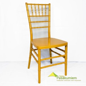 Zelta chiavari krēsli