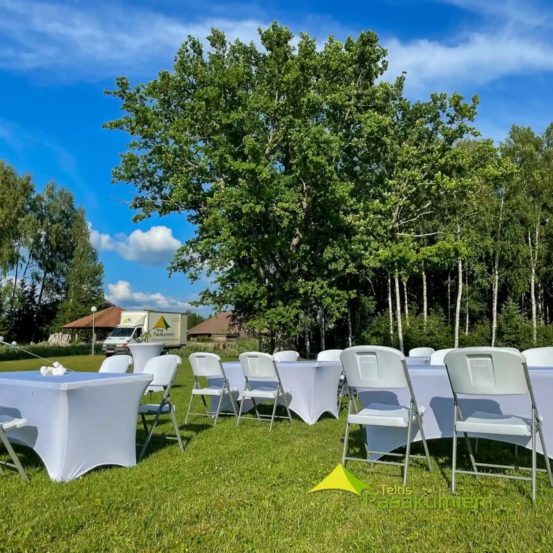 Elastīgais galdauts garenajam galdam